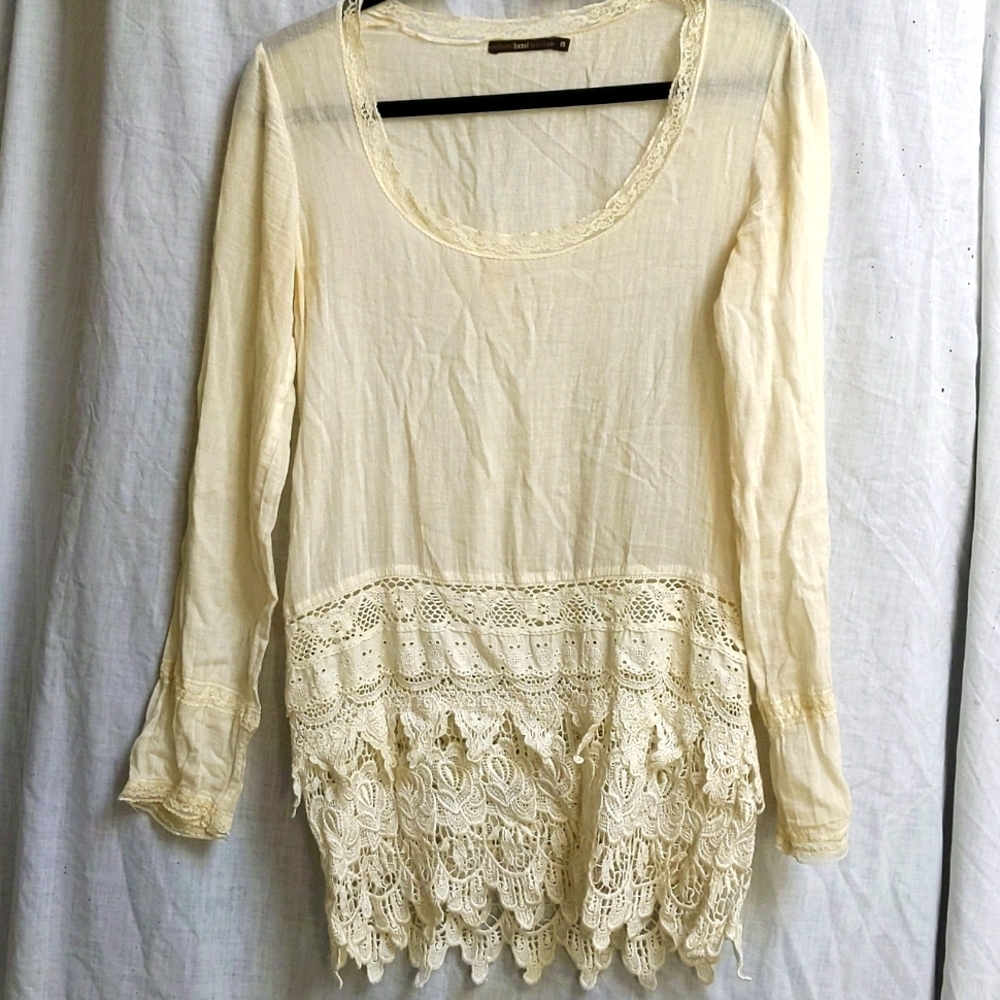 Cream Laced Tunic - image 1